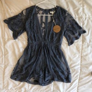 Sheer Lace Romper